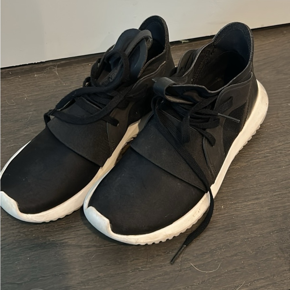 Adidas Black and White Sneakers Tubular